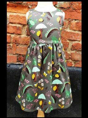 Kids Froggie Garden Print Dress